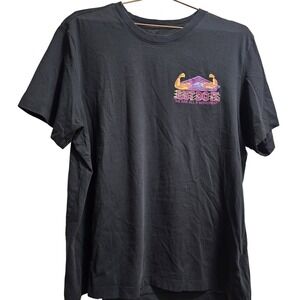 NIKE "Just Do It" Graphic Tee Dri-Fit Men's XL Black T-Shirt Workout Fitness Gym